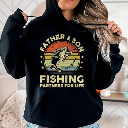 Father Son Matching Fishing Funny Bass Fish Dad Graphic T-Shirt - Gift From Dad Unisex T-Shirt/Hoodie - NGHL00 (SKUT-2310EMAILDS-27)