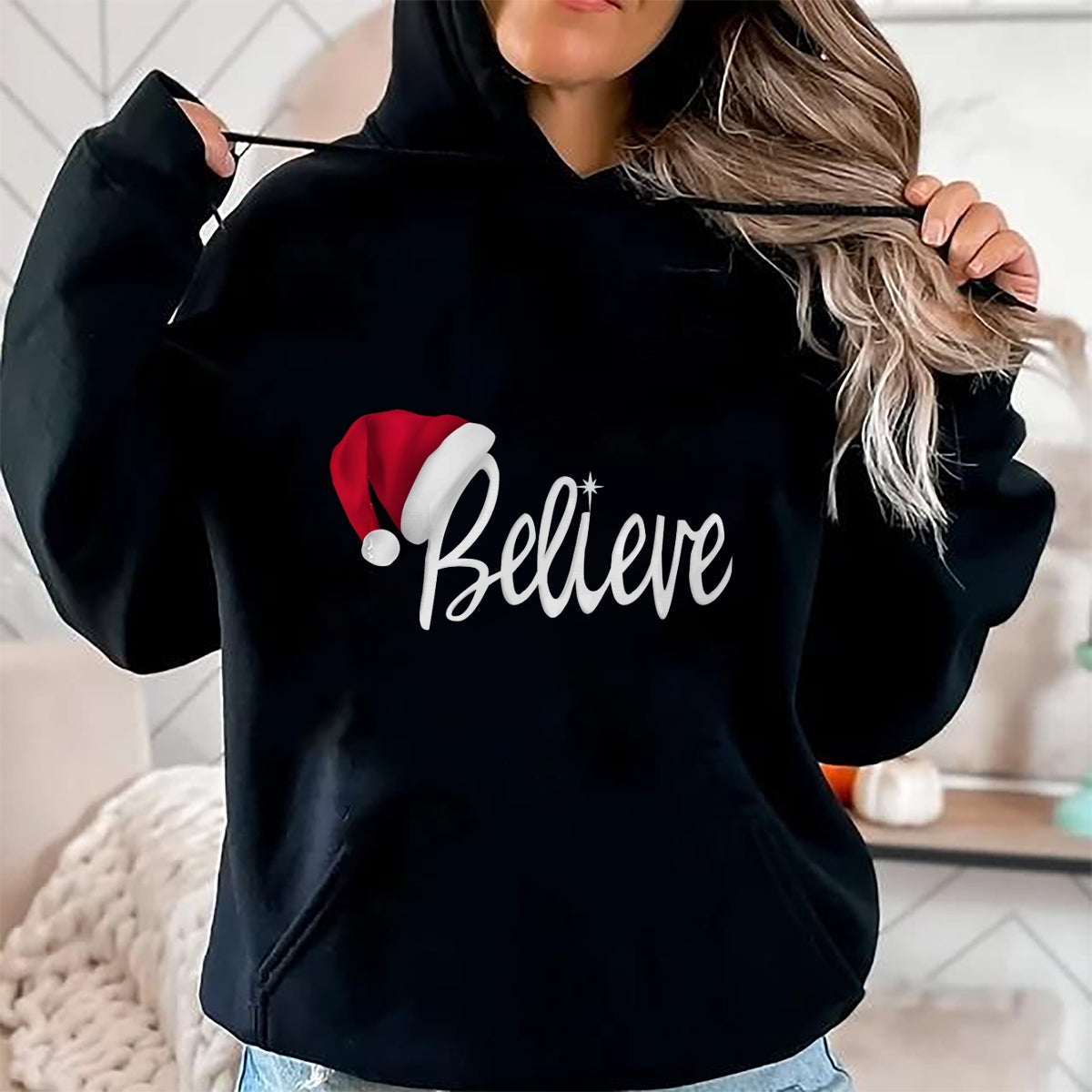 Christmas Long Sleeve T-Shirt - Believe in Santa Claus Shirt - Christmas Unisex T-Shirt/Hoodie/Sweatshirt - NGHL00