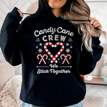 Christmas Candy Cane Heart Holiday Family Matching Pajama PJ T-Shirt - Christmas Unisex T-Shirt/Hoodie/Sweatshirt - NGHL00