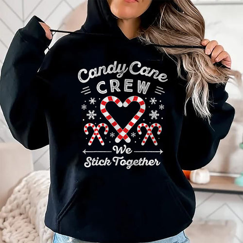 Christmas Candy Cane Heart Holiday Family Matching Pajama PJ T-Shirt - Christmas Unisex T-Shirt/Hoodie/Sweatshirt - NGHL00