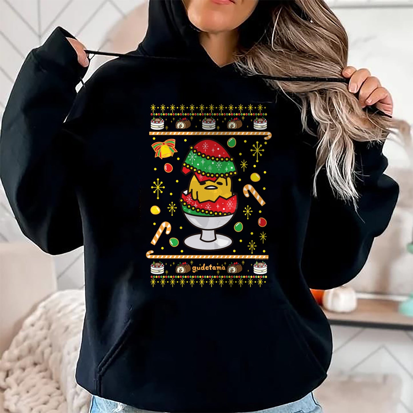 Gudetama Ugly Christmas Egg T-Shirt - Christmas Unisex T-Shirt/Hoodie/Sweatshirt - NGHL00
