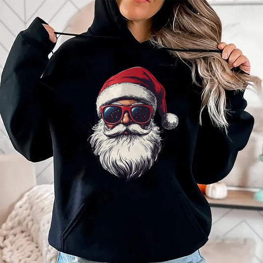 Cool Santa Claus Face Retro Sunglasses Christmas Men Boys T-Shirt - Christmas Unisex T-Shirt/Hoodie/Sweatshirt - NGHL00