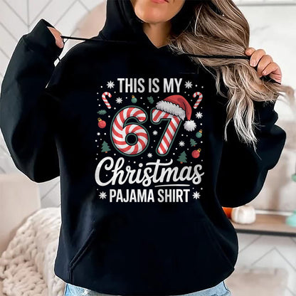 This My 67 Christmas Pajama 67 Meme Gen Alpha Boys Girls T-Shirt - Christmas Unisex T-Shirt/Hoodie/Sweatshirt - NGHL00