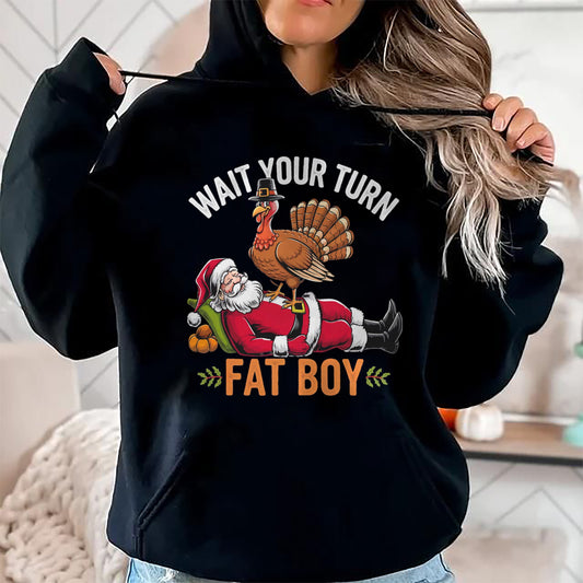 Funny Thanksgiving Christmas Turkey vs Santa for Men Women T-Shirt - Christmas Unisex T-Shirt/Hoodie/Sweatshirt - NGHL00