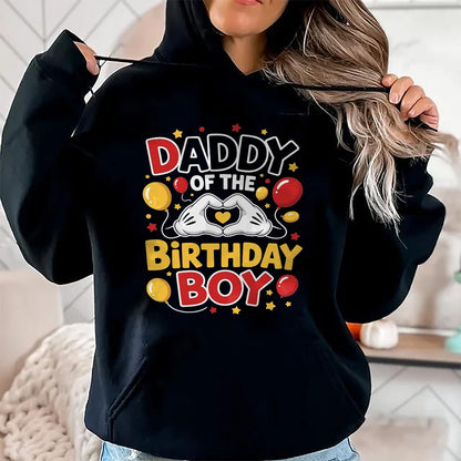 Daddy Of The Birthday Boy Shirt matching Dad Son Family Bday T-Shirt - Gift From Dad Unisex T-Shirt/Hoodie - NGHL00 (SKUT-2310EMAILDS-16)