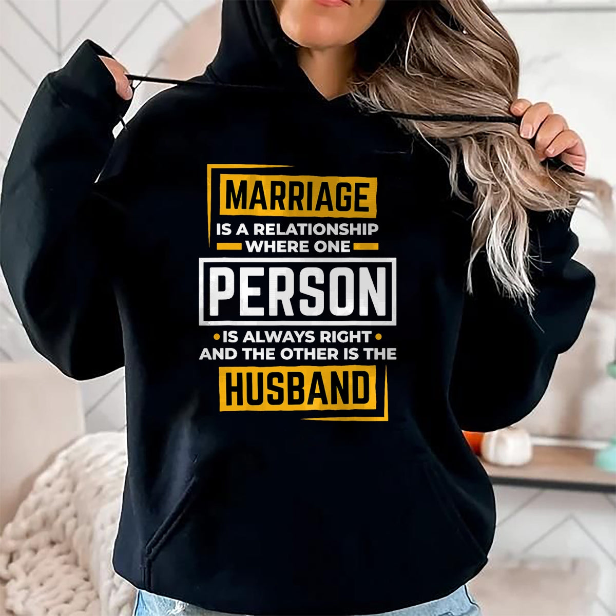 Funny Husband Wife Marriage is A Relationship for Men Women T-Shirt - Gift For Wife From Husband  Unisex T-Shirt/Hoodie - NGHL00 (SKUT-2310EMAILWIFE-04)