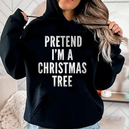 Funny Pretend Im A Christmas Tree Adult Christmas Costume T-Shirt - Christmas Unisex T-Shirt/Hoodie/Sweatshirt - NGHL00