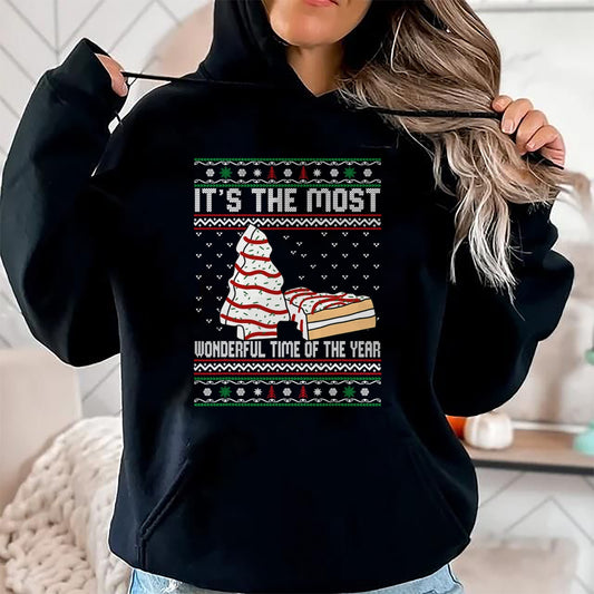 Its The Most Wonderful Time Of The Year Christmas tree cake T-Shirt - Christmas Unisex T-Shirt/Hoodie/Sweatshirt - NGHL00