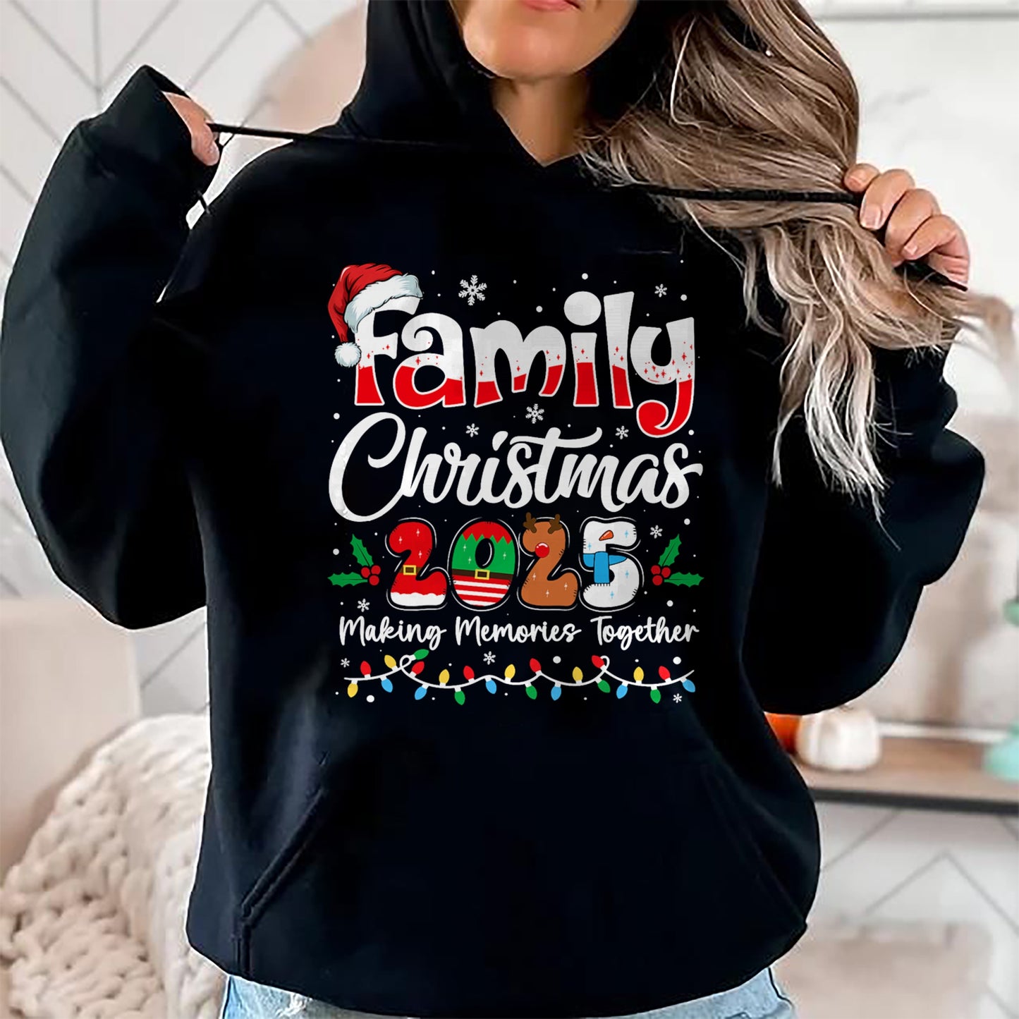Family Christmas 2025 Matching Outfit Xmas Squad Santa T-Shirt - Christmas Unisex T-Shirt/Hoodie/Sweatshirt - NGHL00