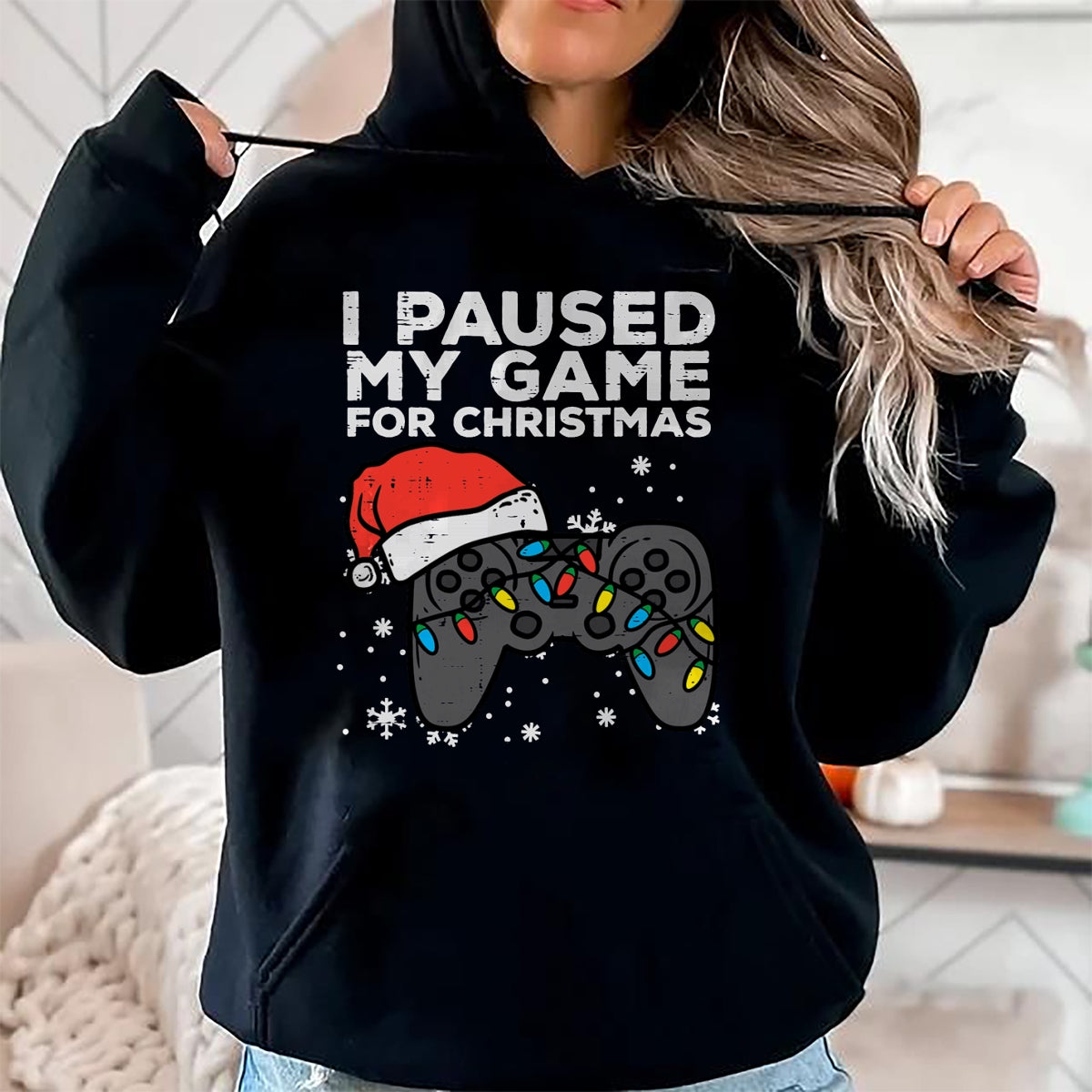 Paused My Game Christmas Gamer Xmas Men Boys Kids Youth Teen T-Shirt - Christmas Unisex T-Shirt/Hoodie/Sweatshirt - NGHL00