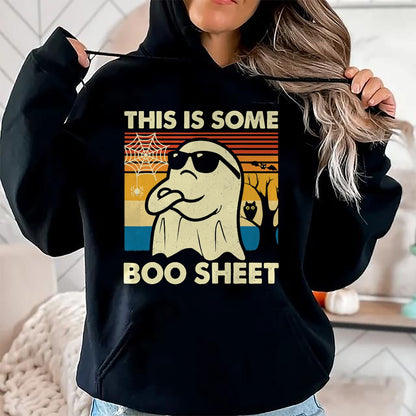 This is Some Boo Sheet Ghost Retro Funny Halloween Men Women T-Shirt - Halloween Unisex T-Shirt/Hoodie - NGHL00