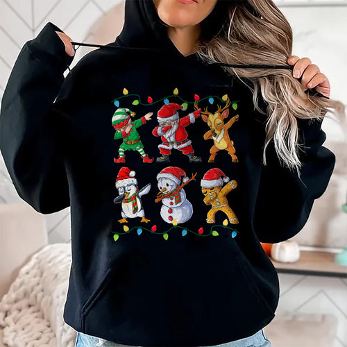 Dabbing Santa Elf Friends Christmas Boys Girls Men Xmas Dab T-Shirt - Christmas Unisex T-Shirt/Hoodie/Sweatshirt - NGHL00