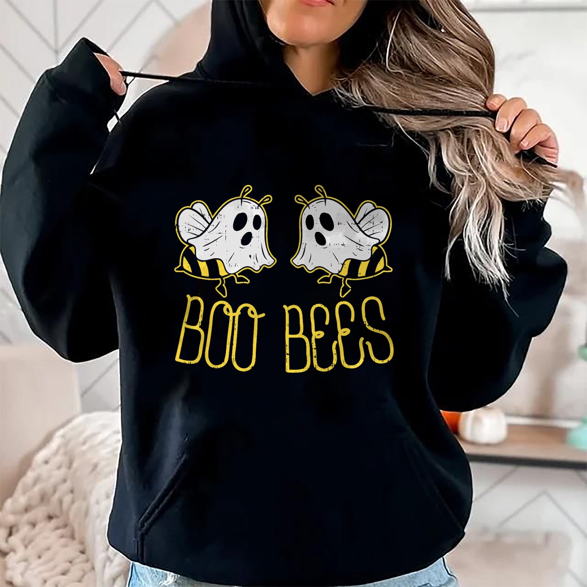 Boo Bees Funny Couples Halloween Costume For Adult Her Women T-Shirt - Halloween Unisex T-Shirt/Hoodie - NGHL00 (Copy) (Copy)