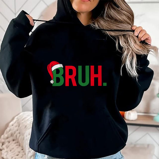 Bruh Meme Funny Saying Bro Greeting Teens Boys Men Christmas T-Shirt - Christmas Unisex T-Shirt/Hoodie/Sweatshirt - NGHL00