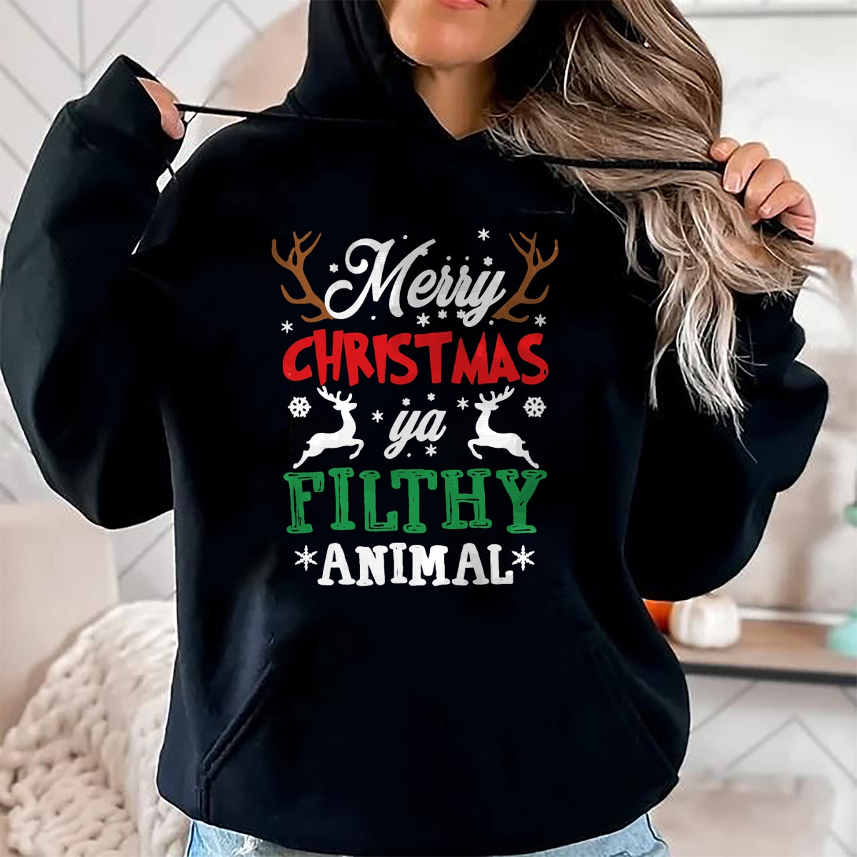 Merry Christmas Animal Filthy Ya Xmas Pajama T-Shirt - Christmas Unisex T-Shirt/Hoodie/Sweatshirt - NGHL00