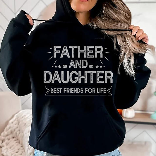 Father and daughter best friends for life Fathers Day Gift T-Shirt - Gift for Daughter from Dad - NGHL00 Hoodie (SKU-T1410DD-A02)