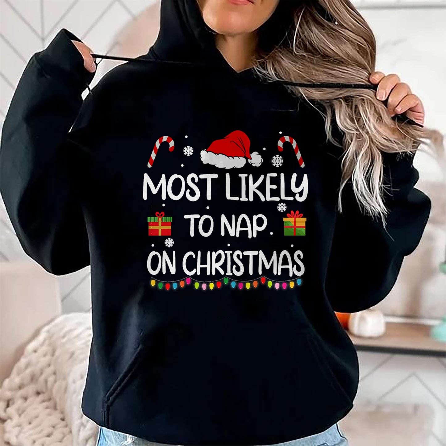 Most Likely To Nap On Christmas family funny matching T-Shirt - Christmas Unisex T-Shirt/Hoodie/Sweatshirt - NGHL00