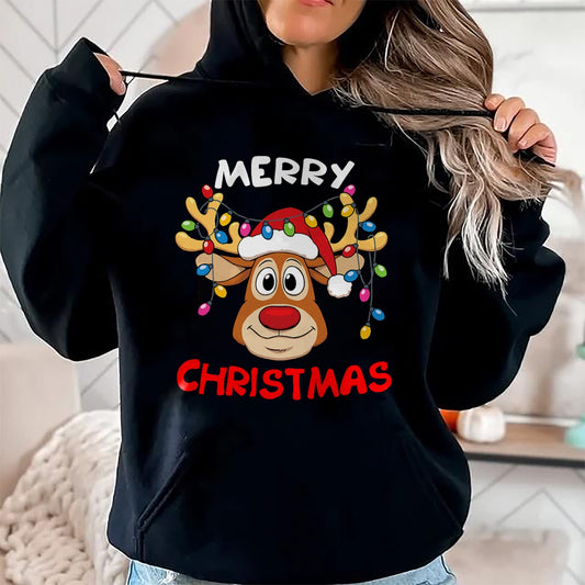 Merry Christmas Reindeer Xmas Family Men Women T-Shirt - Christmas Unisex T-Shirt/Hoodie/Sweatshirt - NGHL00