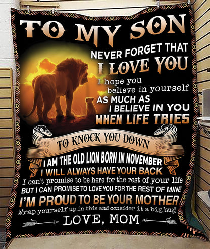 Special Gift For Your Son Blanket - From Mom (SKUB09-140-11) FULL