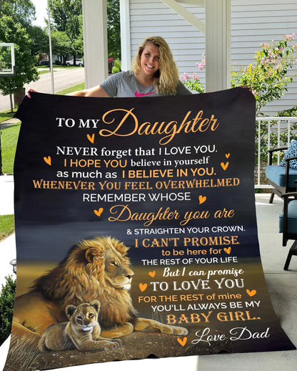 Special Gift For Your Daughter Blanket - From Dad