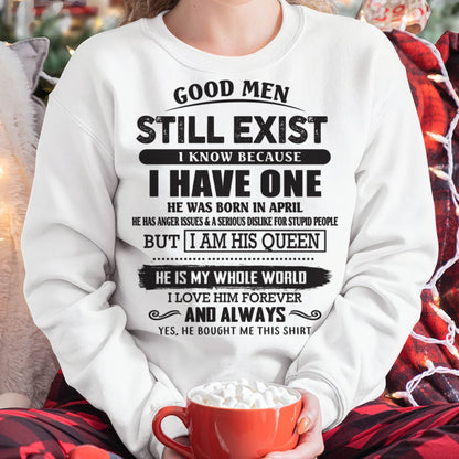 April - Good Men Still Exist - Perfect Gift For Girlfriend, Wife From Husband - NGHL04 (SKU07-166-04)