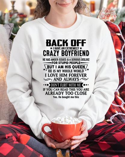 Back Off I Have An Extremely Crazy Boyfriend - - Gift For Wife From Husband - NGHL00 (SKUT-BACKOFF-00)
