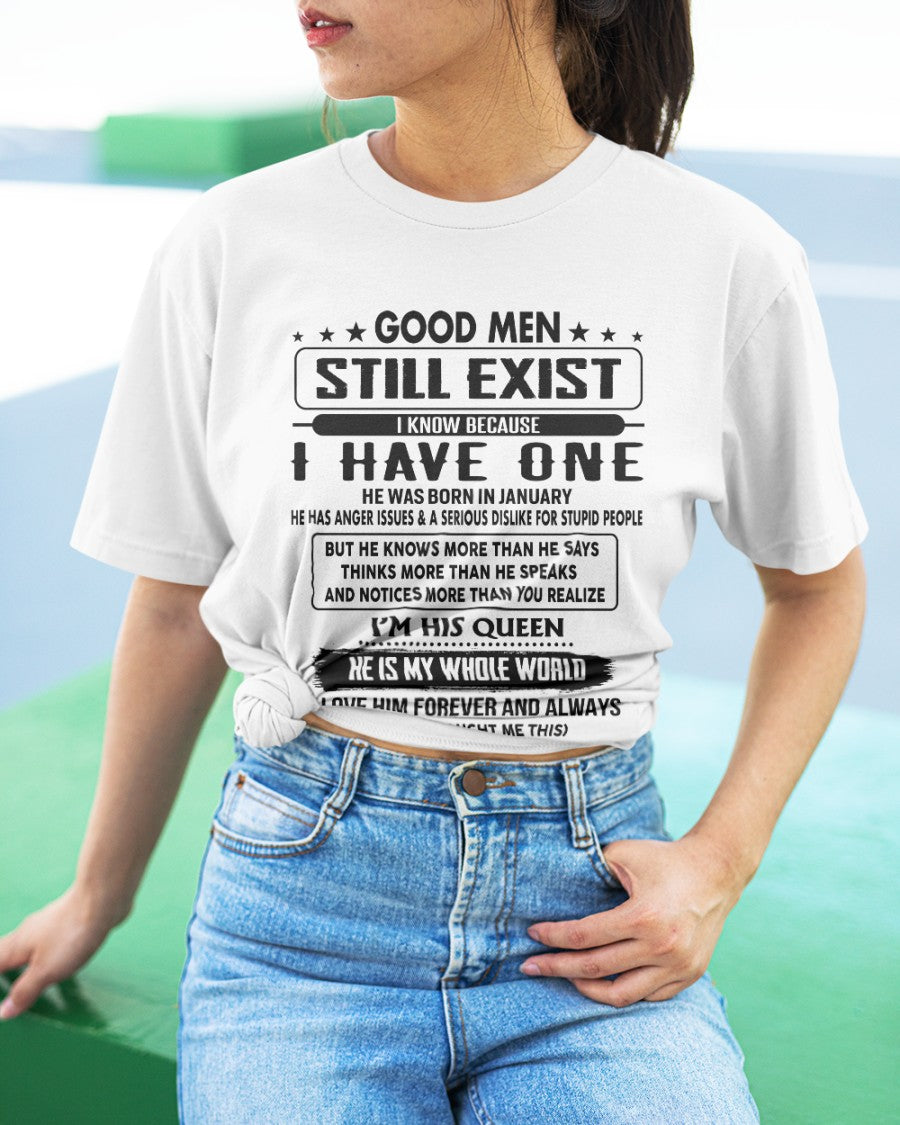 January - Good men Still Exist - gift for your girlfriend, wife from Husband - NGHL01 (SKU-GM-01)