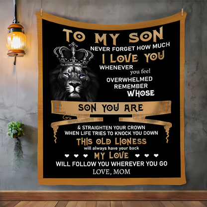Special Gift For Your Son Blanket - From Mom