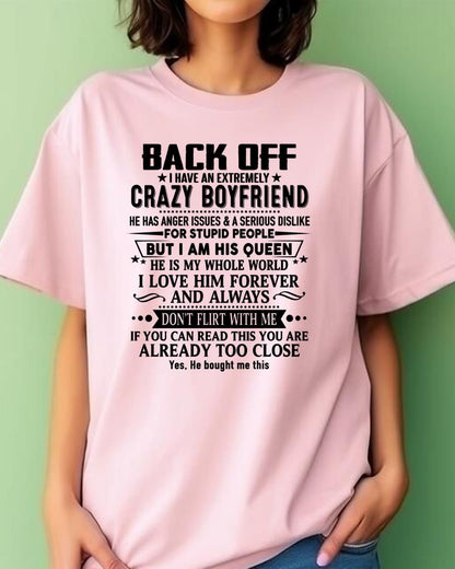 Back Off I Have An Extremely Crazy Boyfriend - - Gift For Wife From Husband - NGHL00 (SKUT-BACKOFF-00)