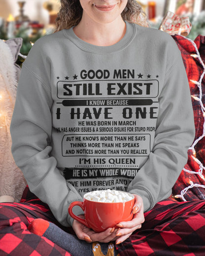 March - Good men Still Exist - gift for your girlfriend, wife from Husband - NGHL03 (SKU-GM-03)