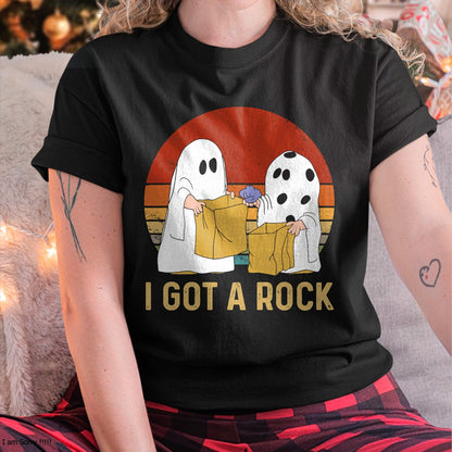 I Got A Rock Shirt Halloween Trick Or Treat Ghost T-Shirt - Halloween Unisex T-Shirt/Hoodie - NGHL00