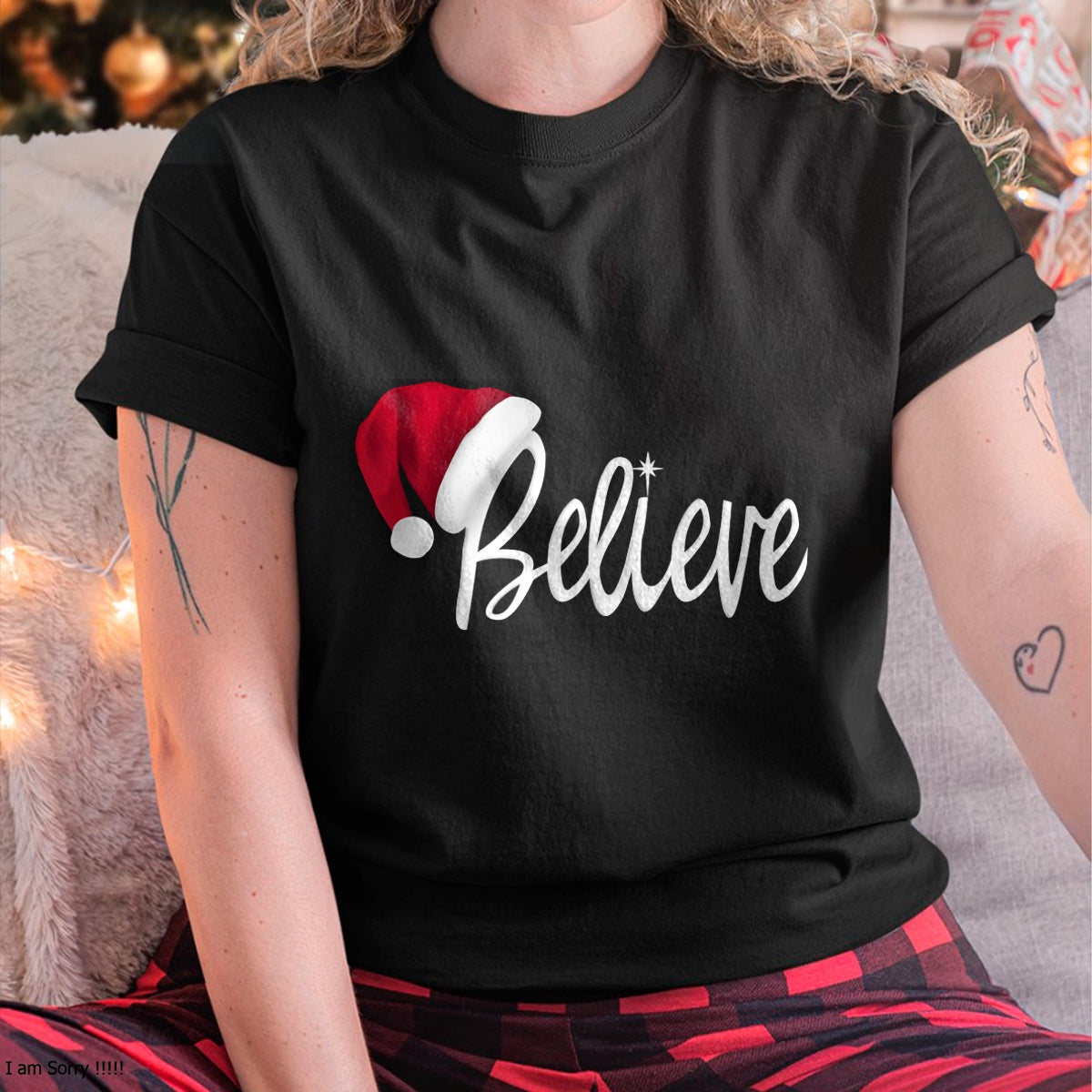 Christmas Long Sleeve T-Shirt - Believe in Santa Claus Shirt - Christmas Unisex T-Shirt/Hoodie/Sweatshirt - NGHL00