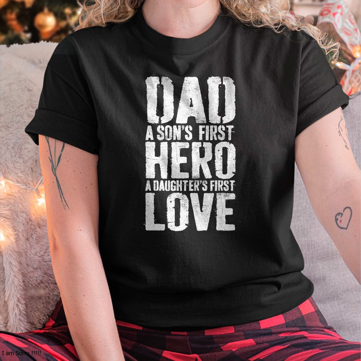 Dad A Sons First Hero A Daughters First Love Shirt Men Daddy T-Shirt - Gift From Dad Unisex T-Shirt/Hoodie - NGHL00 (SKUT-2310EMAILDS-07)