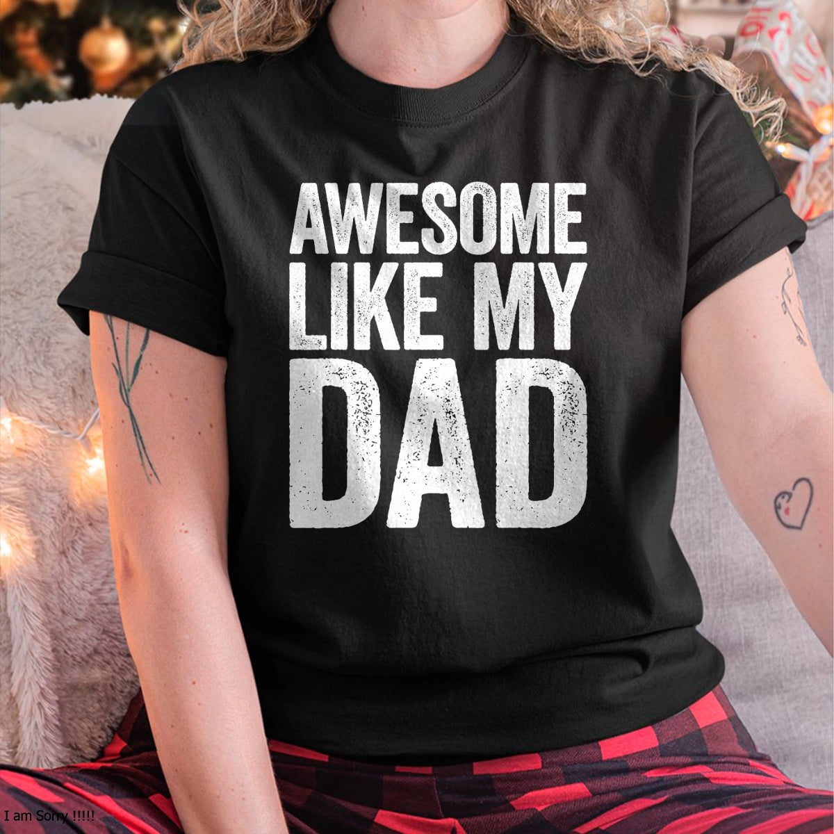 Awesome Like My Dad Shirt Kids Daughter Dad and Son Matching T-Shirt - Gift From Dad Unisex T-Shirt/Hoodie - NGHL00 (SKUT-2310EMAILDS-03)