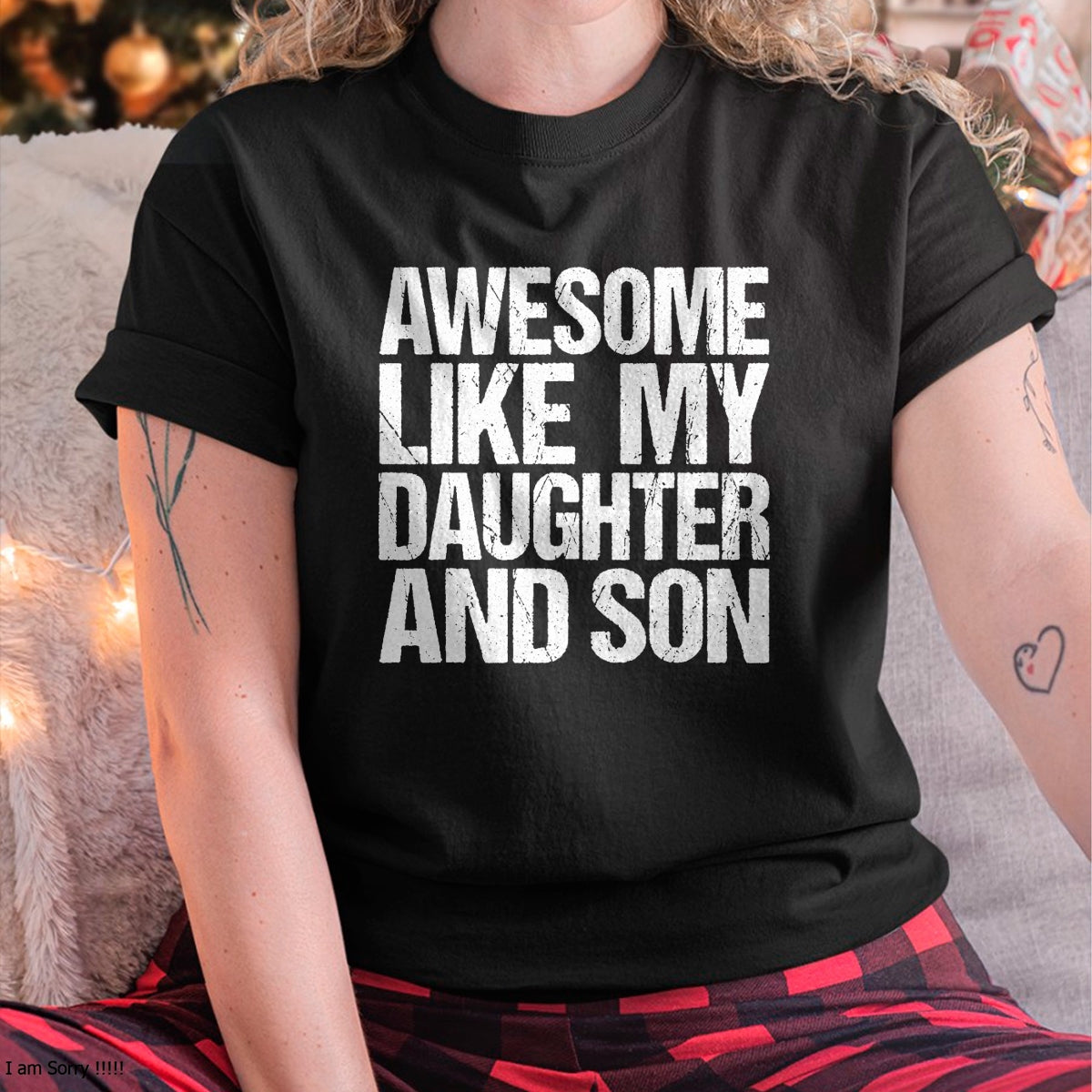 Awesome Like My Daughter And Son Mothers Fathers Day Mom Dad T-Shirt - Gift From Dad Unisex T-Shirt/Hoodie - NGHL00 (SKUT-2310EMAILDS-04)