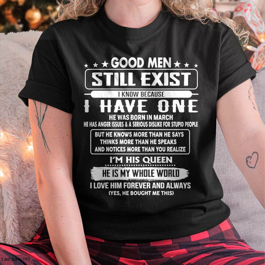 March - Good men Still Exist - gift for your girlfriend, wife from Husband - NGHL03 (SKU2602-42-03)