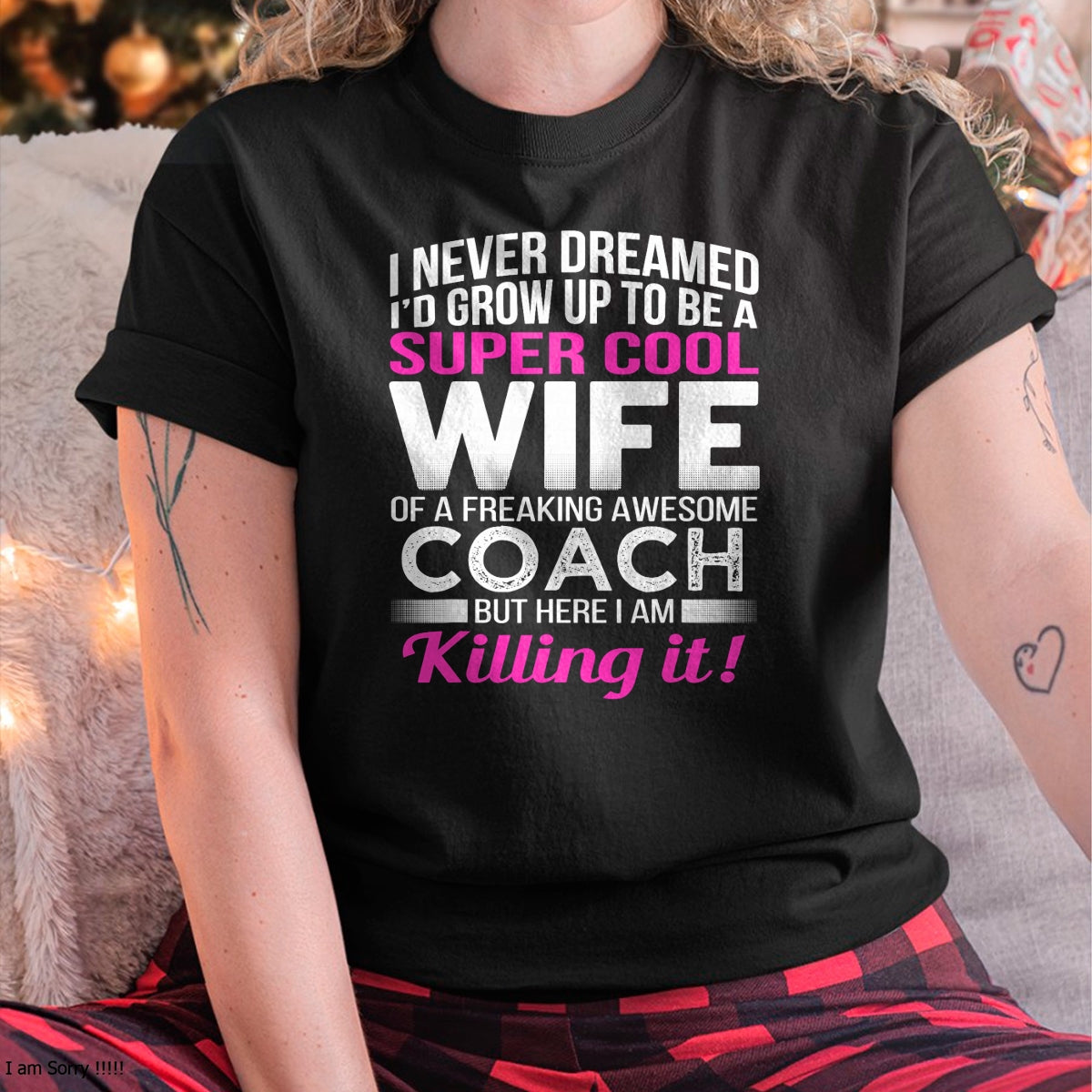 Coach's Wife Shirt Funny Gift for Wife of Coach T-Shirt - Gift For Wife From Husband  Unisex T-Shirt/Hoodie - NGHL00 (SKUT-2310EMAILWIFE-02)