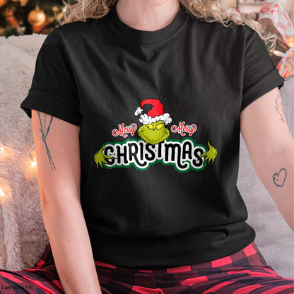 Dr. Seuss Grinch Hugs Christmas Short Sleeve T-shirt - Christmas Unisex T-Shirt/Hoodie/Sweatshirt - NGHL00