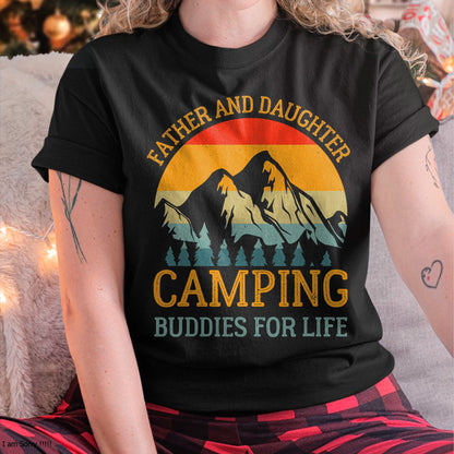 Father and Daughter Camping Buddies for Life Gift for Dad T-Shirt - Gift for Daughter from Dad - NGHL00 Hoodie (SKU-T1410DD-A03)
