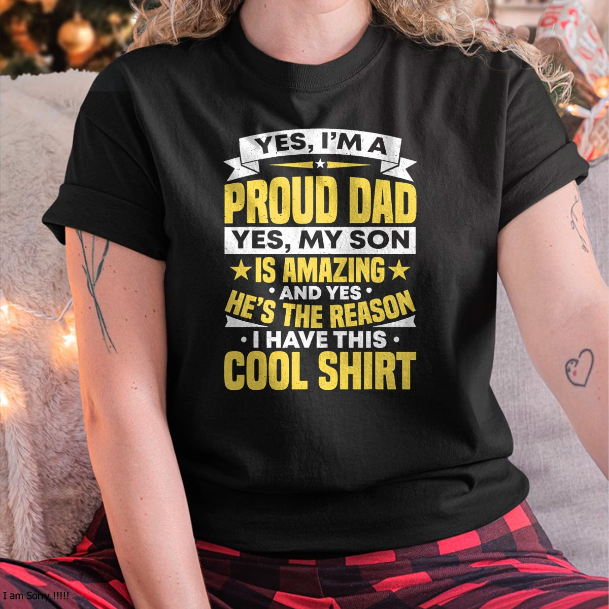Proud Dad Of A Son Father's Day From Son T-Shirt- Gift From Dad Unisex T-Shirt/Hoodie - NGHL00 (SKUT-2310EMAILDS-42)
