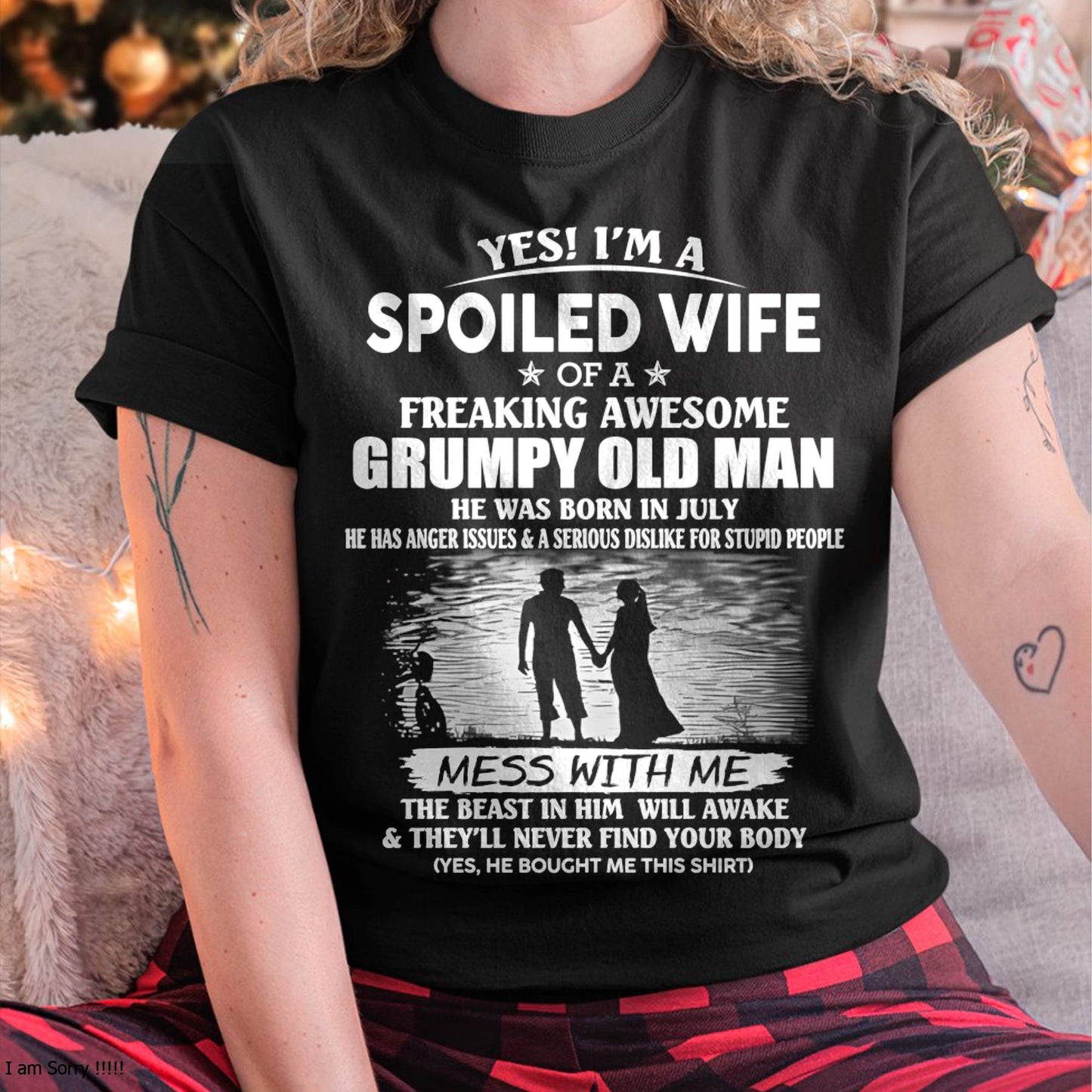 Awesome grumpy old man was born July - Gift for girlfriend, Gift for wife from husband - Perfect gift for your wife - NGHL07 (SKU2601-226-07)