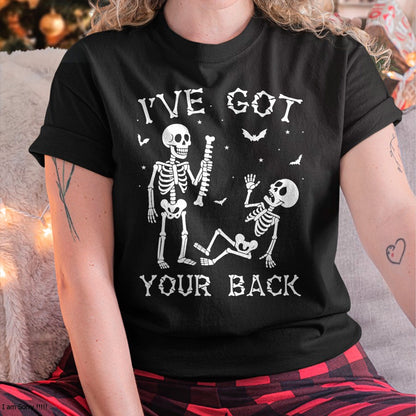 Halloween Skeletons Ive Got Your Back Costume Men Women Kids T-Shirt - Halloween Unisex T-Shirt/Hoodie - NGHL00