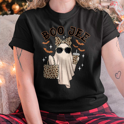 Boo JEE Boujee Pink Ghost Halloween October Vibes T-Shirt - Halloween Unisex T-Shirt/Hoodie - NGHL00 (Copy) (Copy) (Copy)