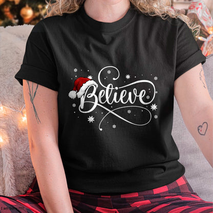 Christmas - Believe Santa Claus Believe Christmas Kids T-Shirt - Christmas Unisex T-Shirt/Hoodie/Sweatshirt - NGHL00