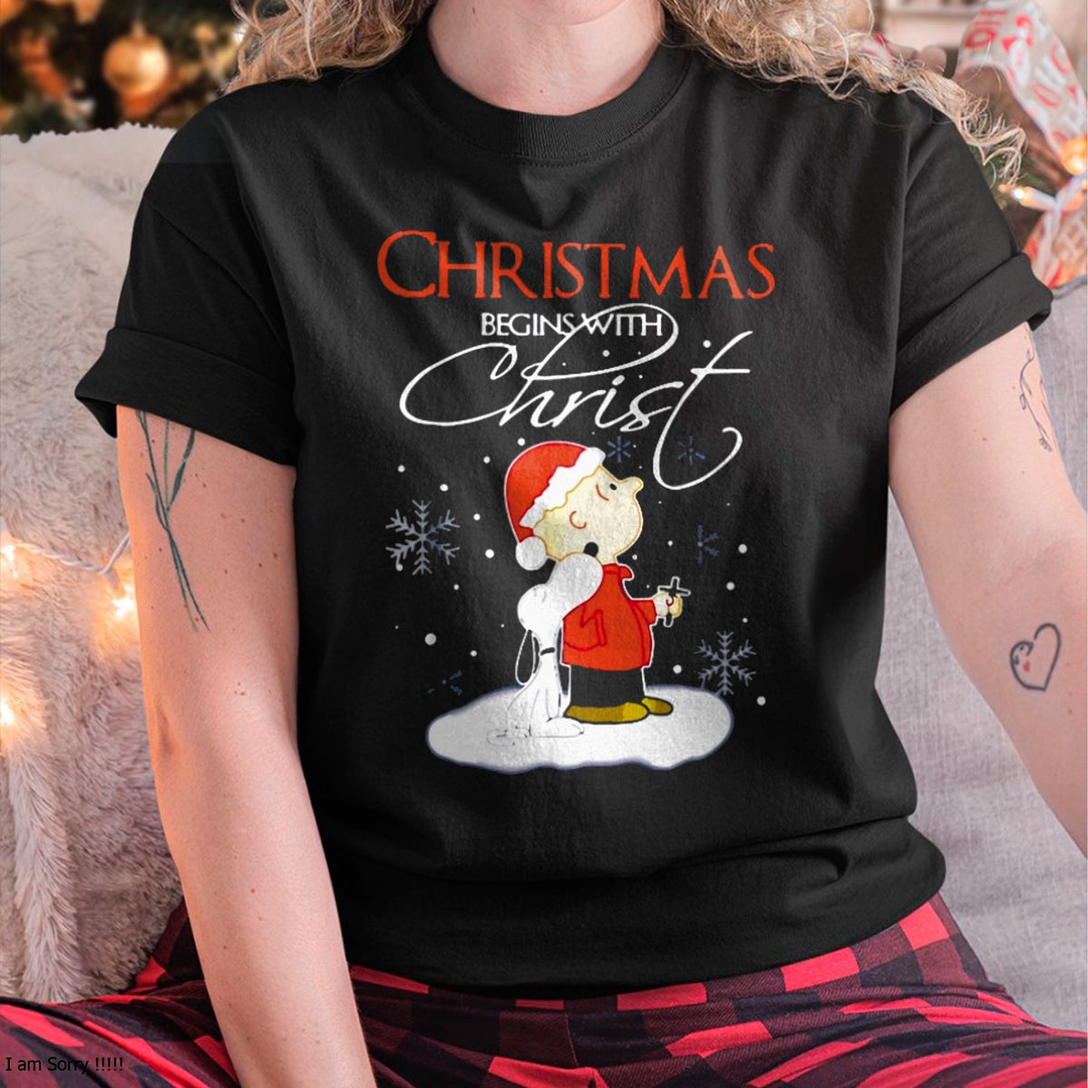 Christmas Begins With Christ Xmas Gift Holiday costume T-Shirt - Christmas Unisex T-Shirt/Hoodie/Sweatshirt - NGHL00