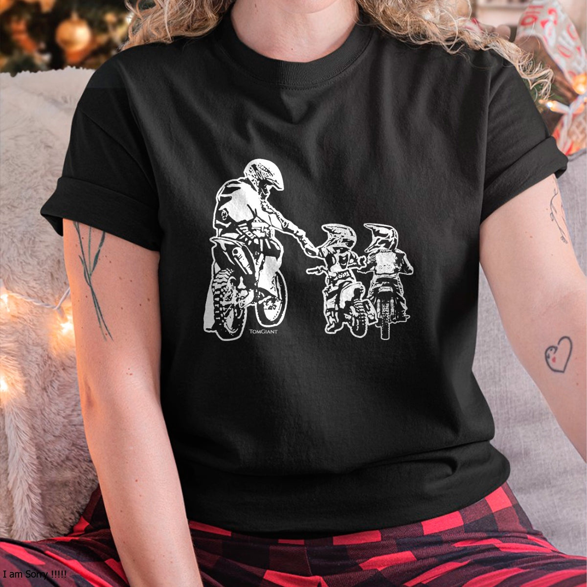 Dirt Bike Motorcycle Motocross Father Biker Son Sons Dad T-Shirt - Gift From Dad Unisex T-Shirt/Hoodie - NGHL00 (SKUT-2310EMAILDS-18)