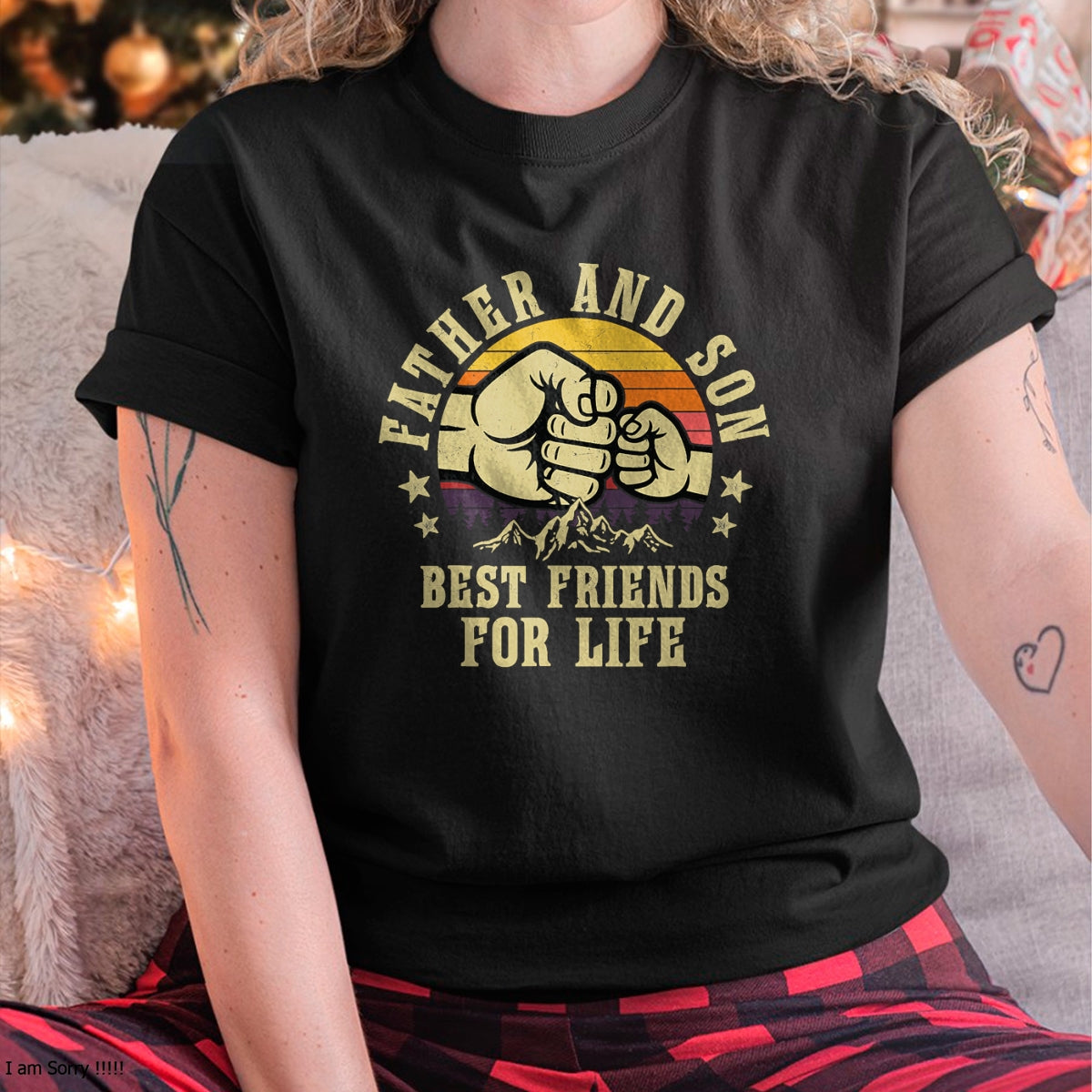 Father and Son Best Friends for Life Gifts Birthday Dad T-Shirt - Gift From Dad Unisex T-Shirt/Hoodie - NGHL00 (SKUT-2310EMAILDS-20)