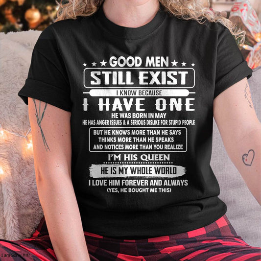 May - Good men Still Exist - gift for your girlfriend, wife from Husband - NGHL05 (SKU2602-42-05)