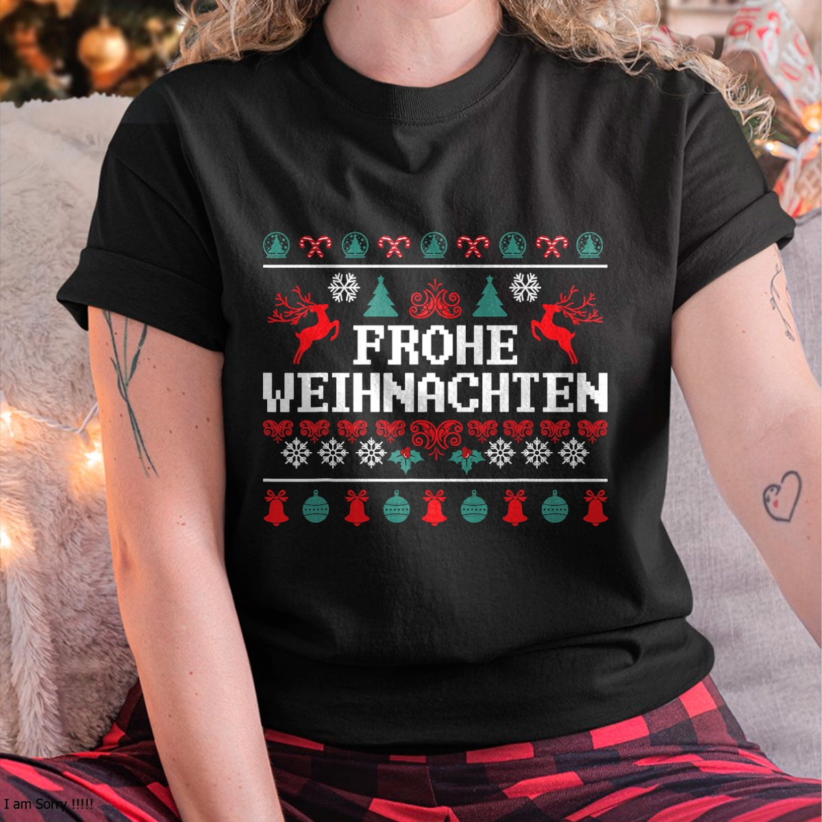 Frohe Weihnachten German Merry Christmas Holidays Germany T-Shirt - Christmas Unisex T-Shirt/Hoodie/Sweatshirt - NGHL00