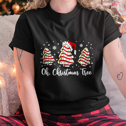 Groovy Oh Christmas Tree Cakes Debbie Becky Jen Cake Lovers T-Shirt - Christmas Unisex T-Shirt/Hoodie/Sweatshirt - NGHL00